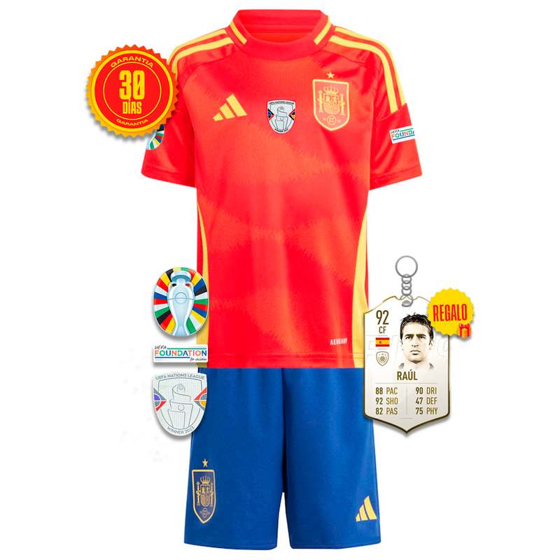 Camiseta España 24/25 - Niños (Pantalón Corto Incluido)