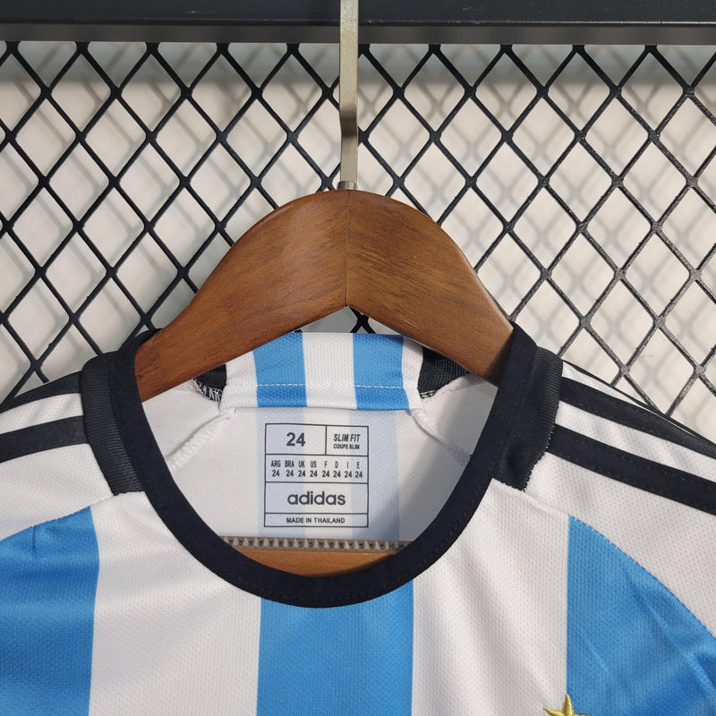Camiseta Argentina 22/23 - Niños (Pantalón Corto Incluido) - Lux Shop